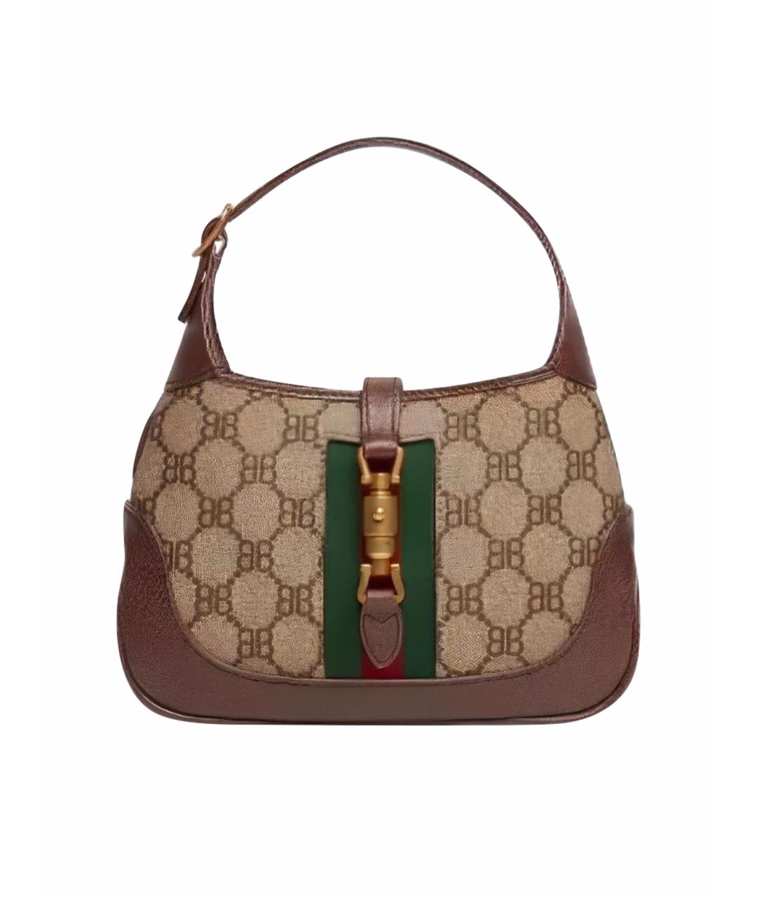 GUCCI Коричневая сумка с короткими ручками, фото 1