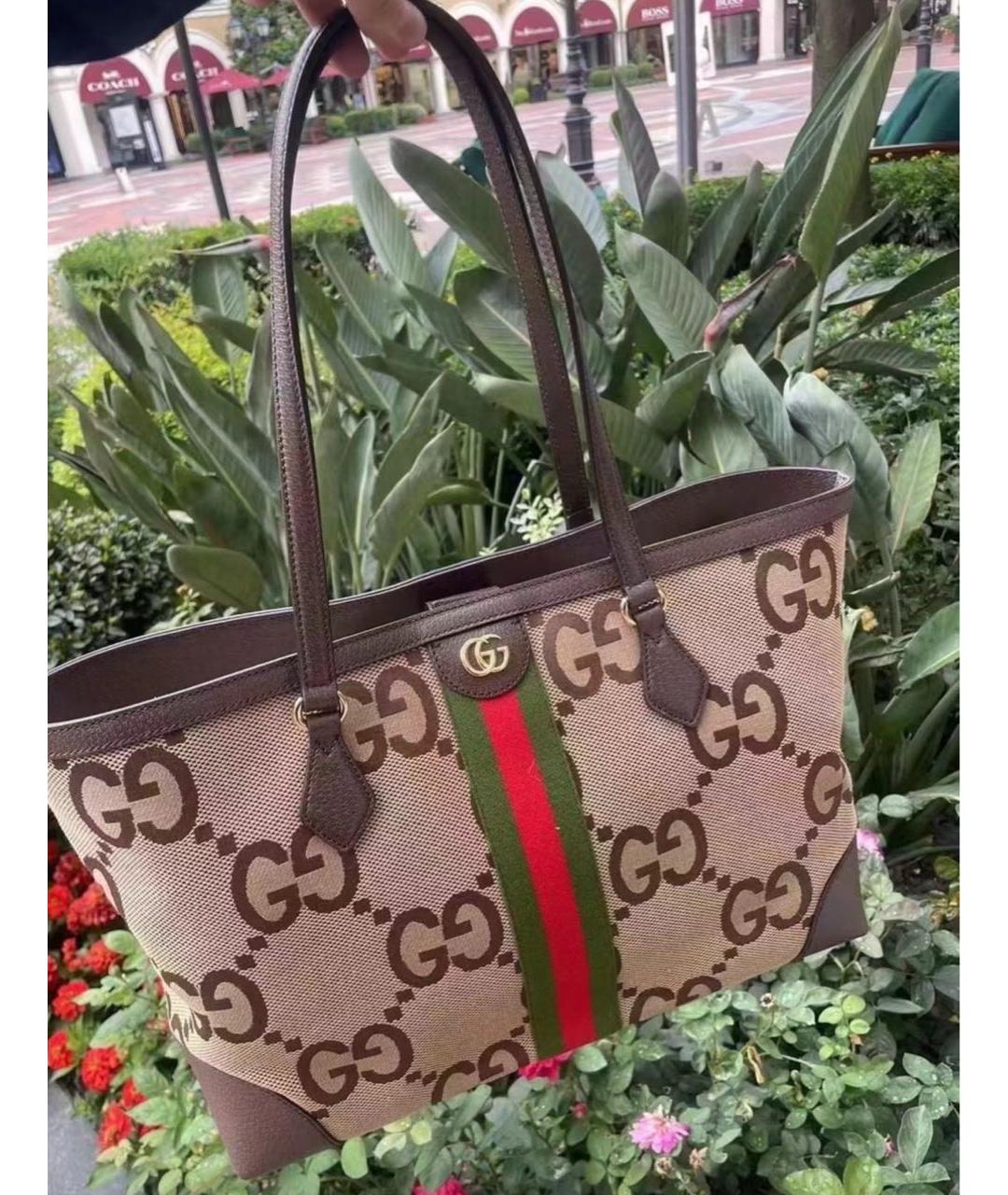 GUCCI Коричневая сумка тоут, фото 7