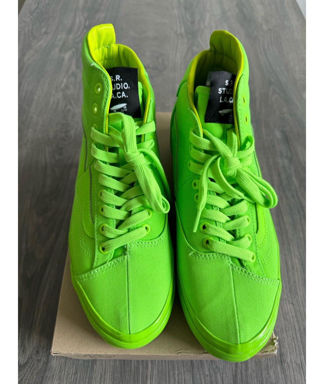 VANS Салатовые высокие кроссовки / кеды, фото 2
