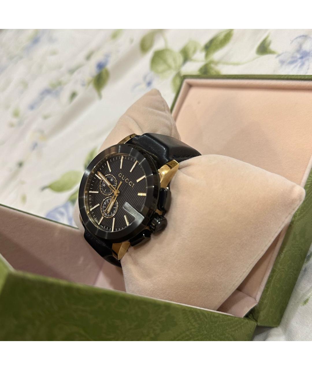 GUCCI Черные часы, фото 4