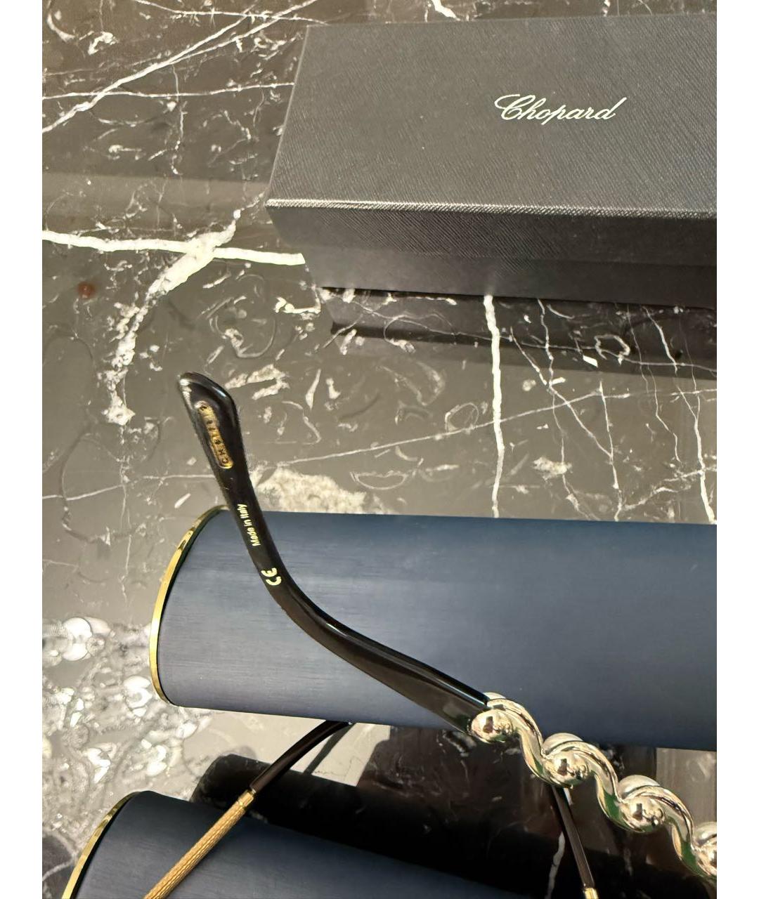 CHOPARD Черные пластиковые солнцезащитные очки, фото 4
