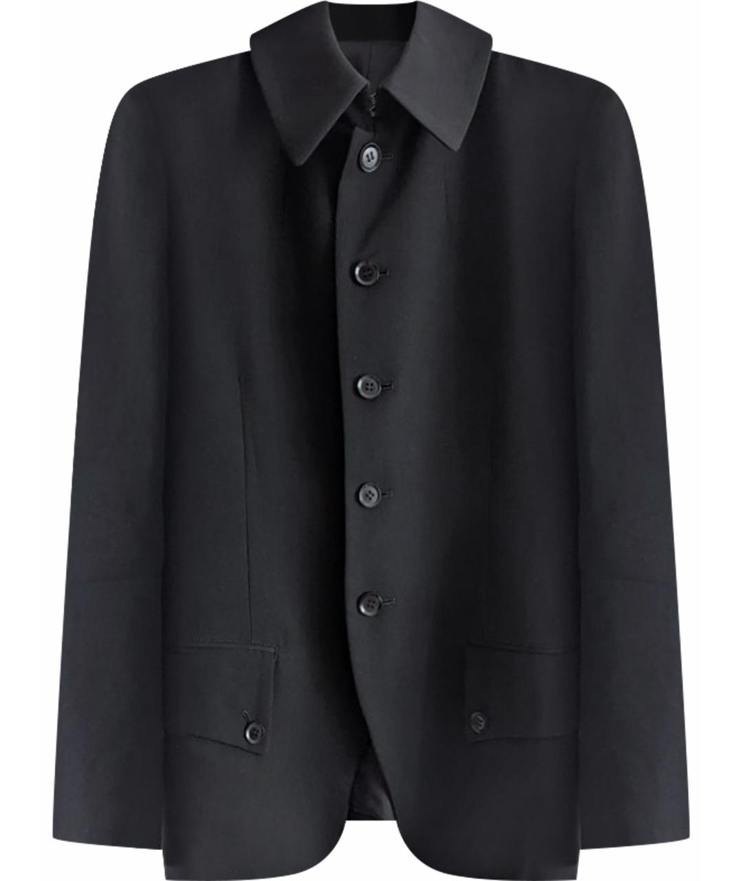 YOHJI YAMAMOTO Черный шерстяной жакет/пиджак, фото 1