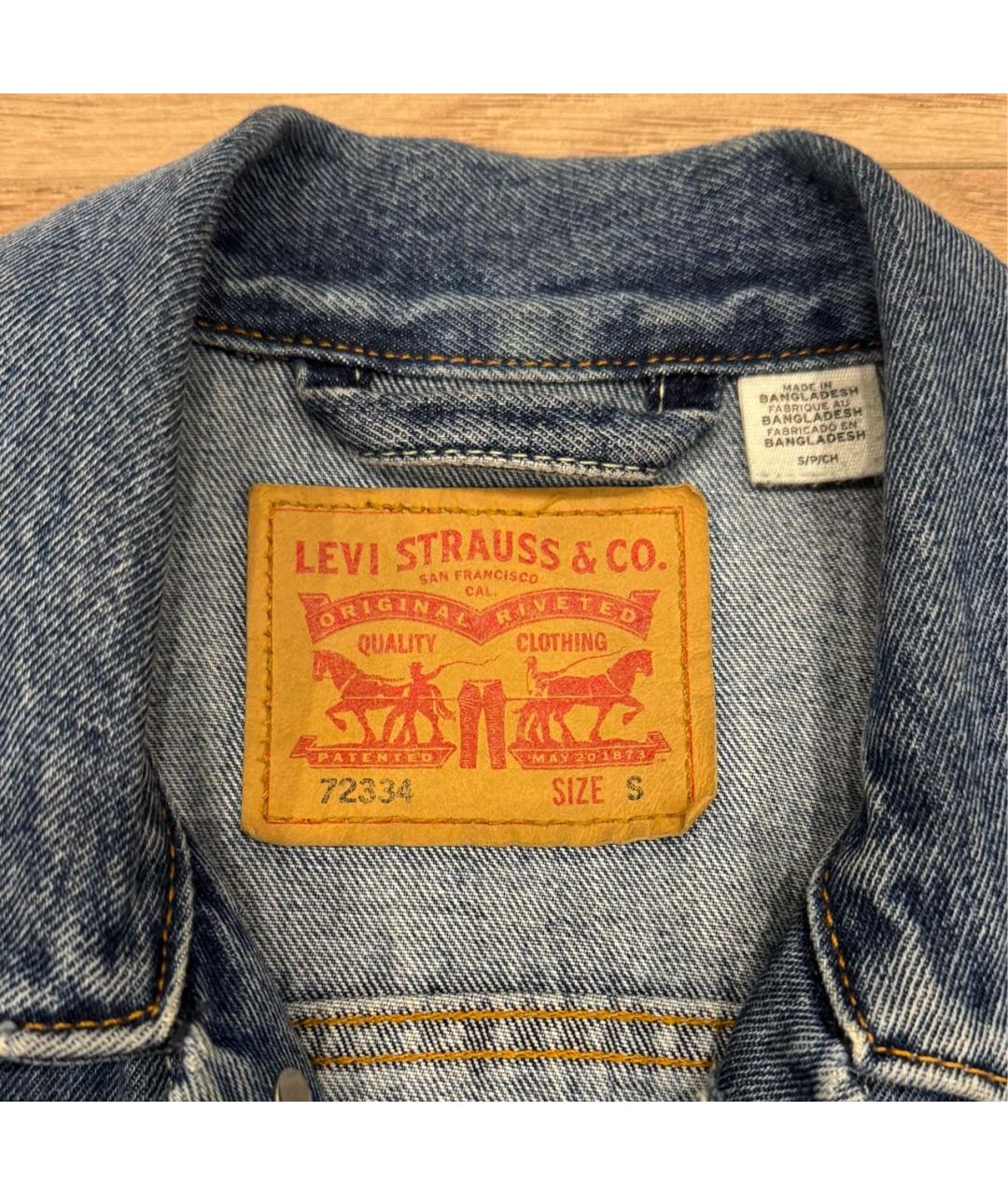 LEVI'S Синяя деним куртка, фото 3