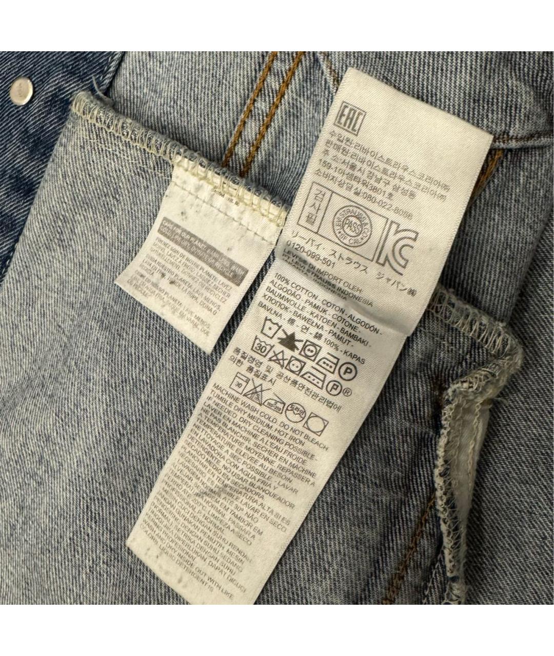 LEVI'S Синяя деним куртка, фото 6