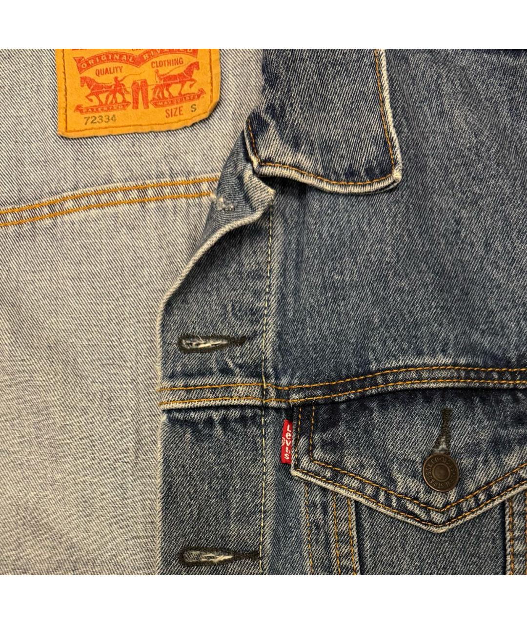 LEVI'S Синяя деним куртка, фото 4