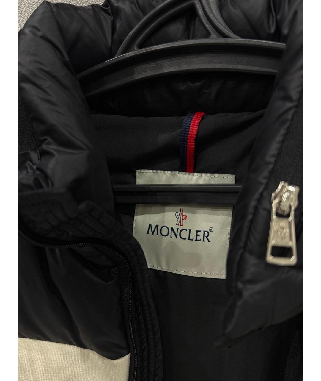 MONCLER Черный пуховик, фото 3