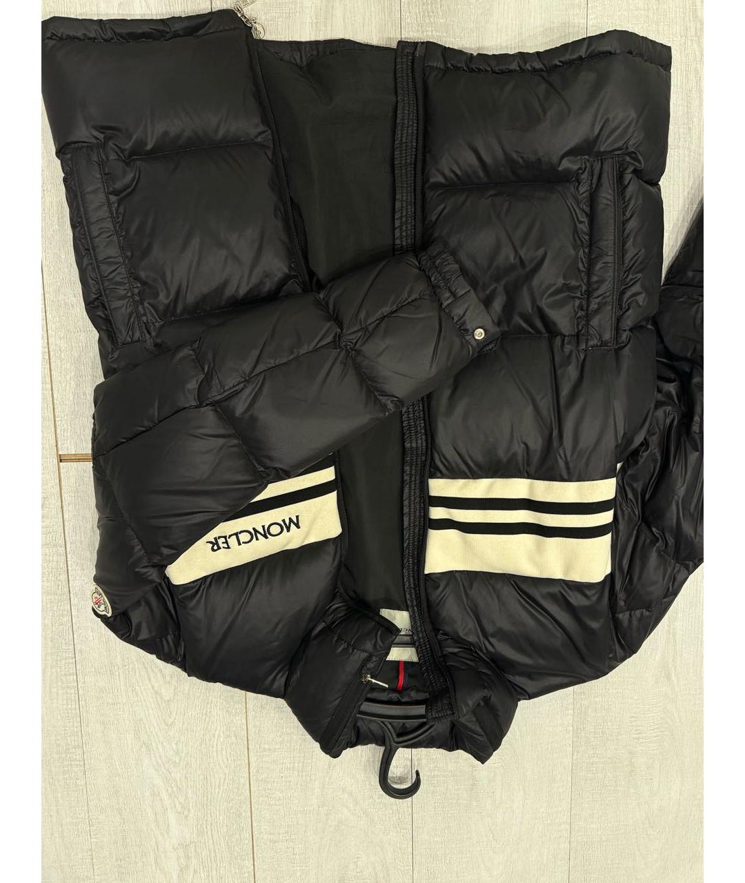 MONCLER Черный пуховик, фото 8