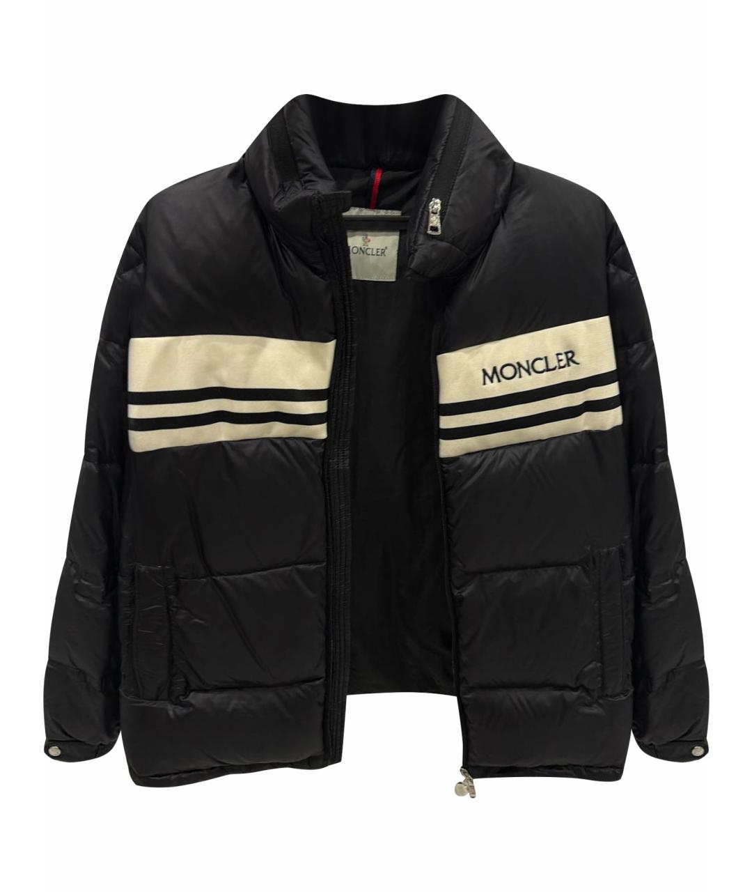MONCLER Черный пуховик, фото 1