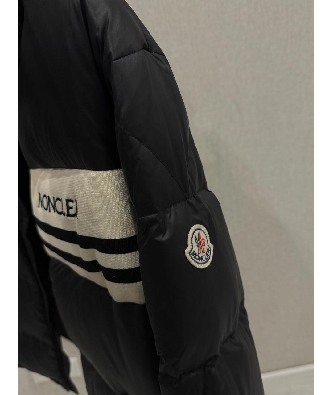 MONCLER Черный пуховик, фото 4