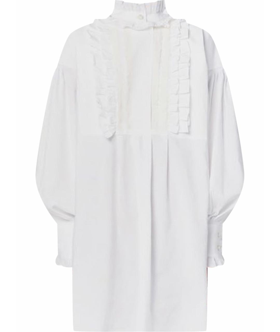 VALENTINO Белое хлопковое коктейльное платье, фото 1