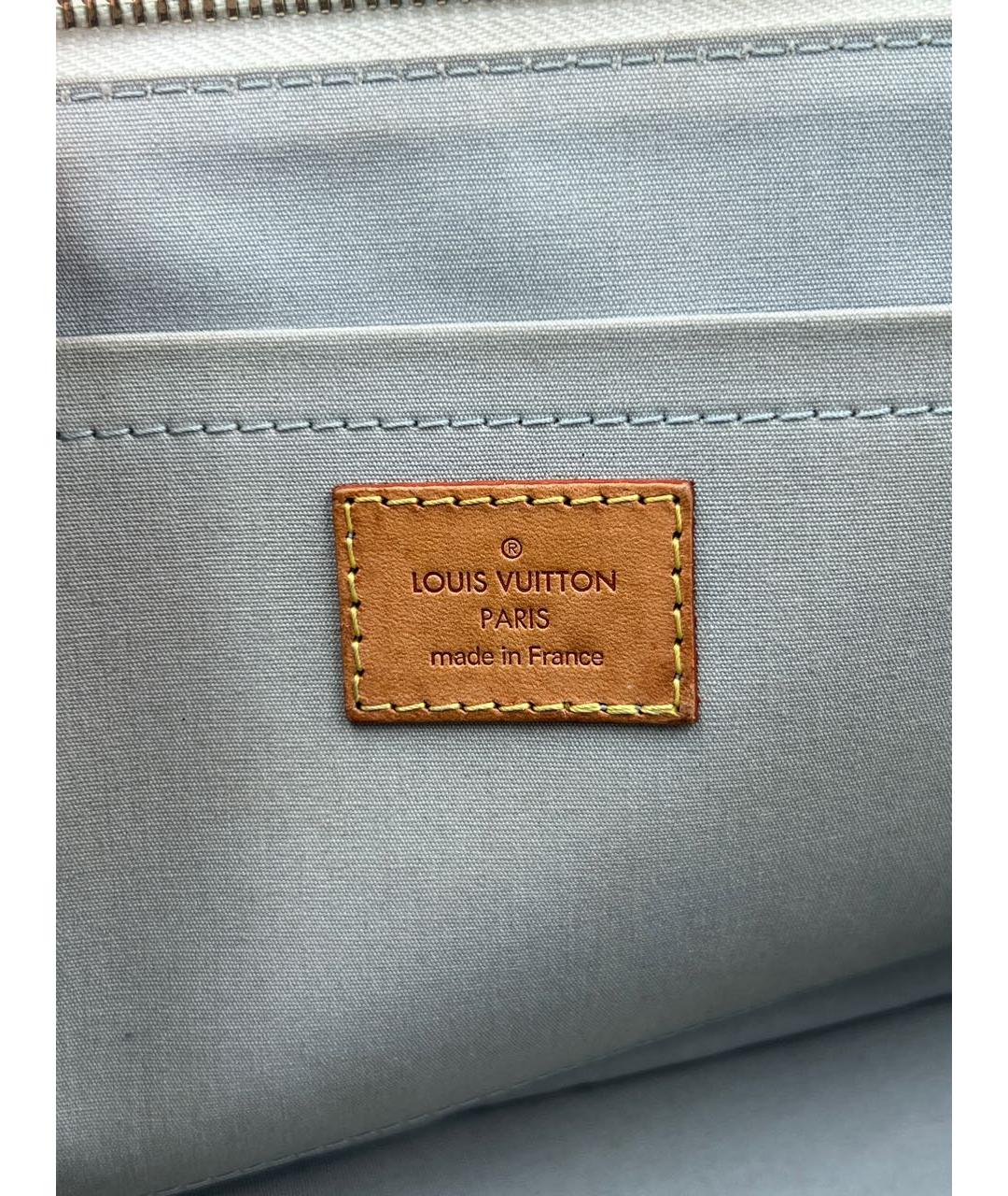 LOUIS VUITTON Желтая кожаная сумка с короткими ручками, фото 6