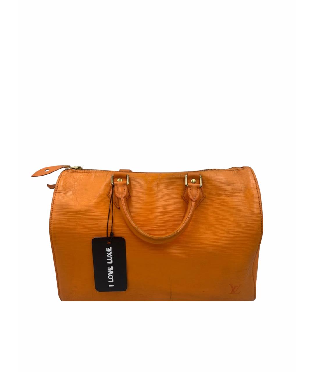 LOUIS VUITTON Оранжевая кожаная дорожная/спортивная сумка, фото 1