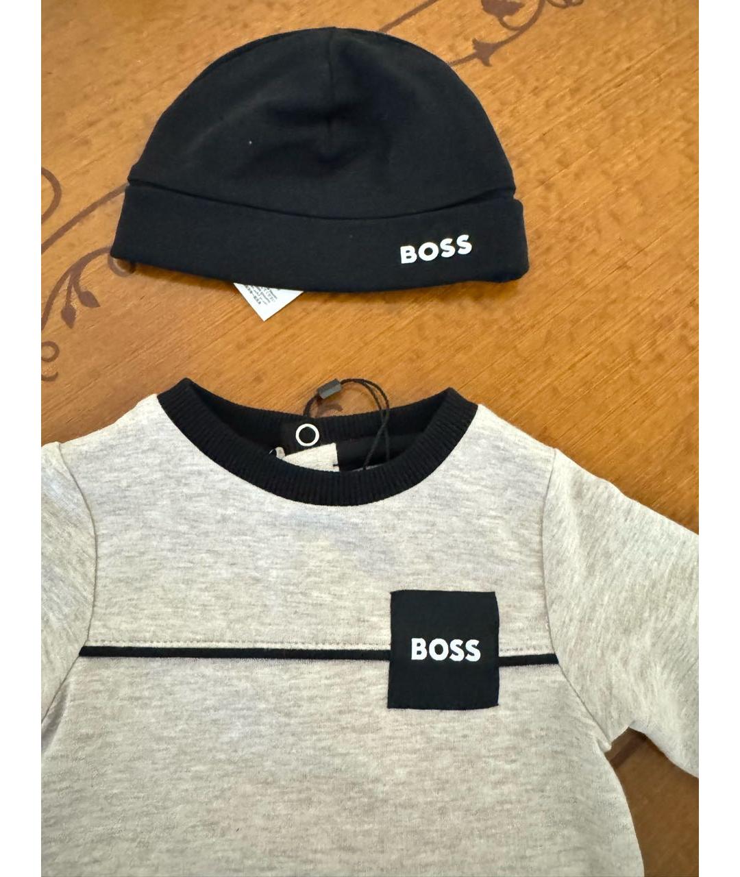 HUGO BOSS Бежевый хлопковый комбинезон, фото 3