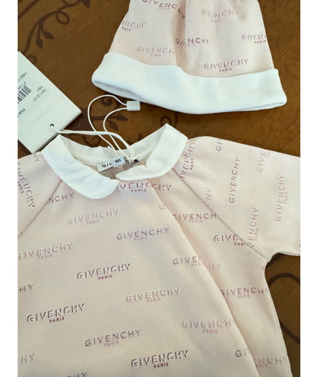 GIVENCHY Розовый хлопковый комбинезон, фото 3
