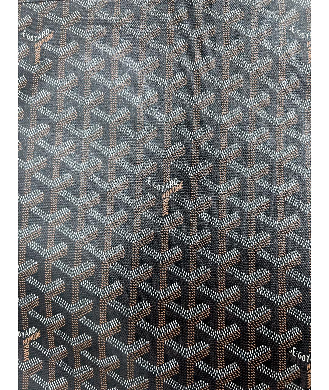 GOYARD Черная кожаная папка для документов, фото 5