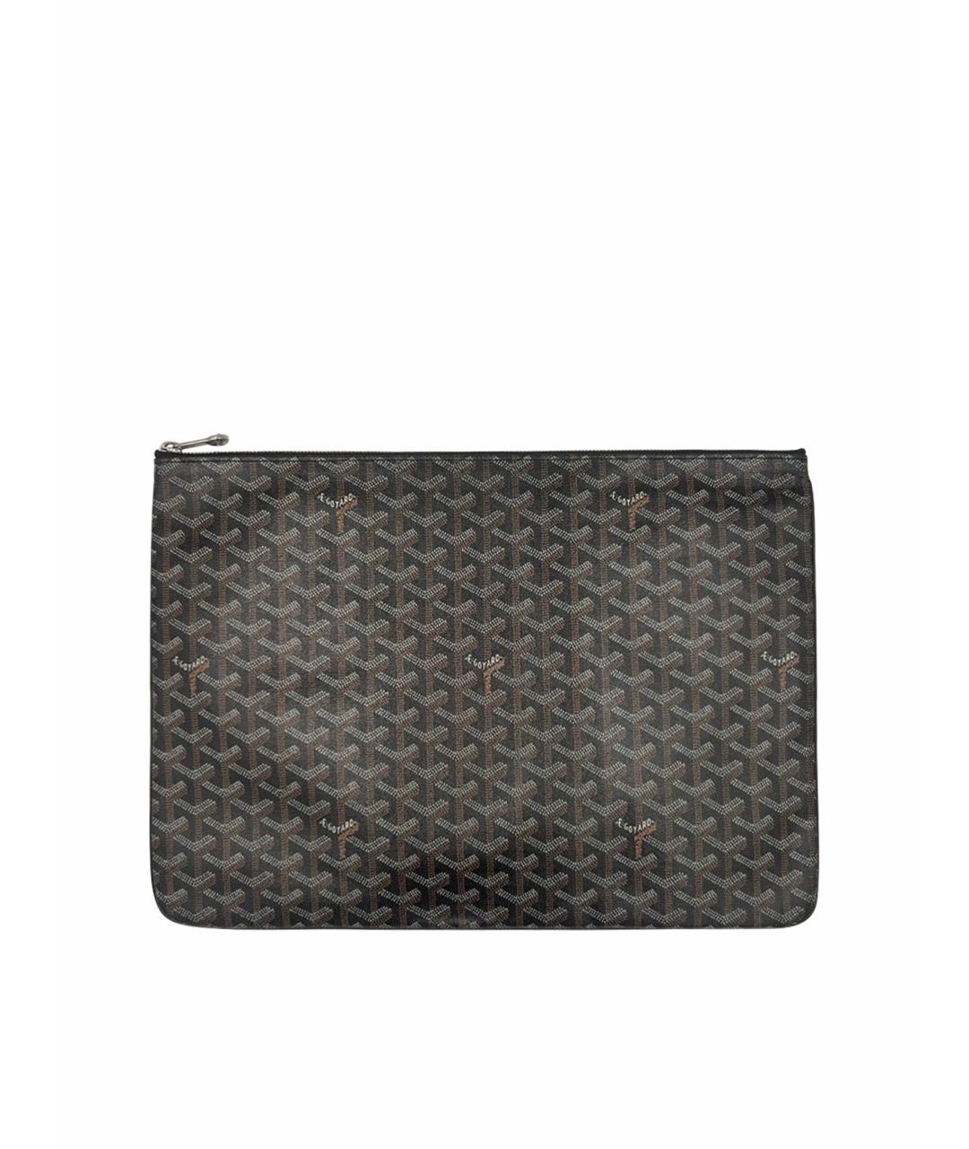 GOYARD Черная кожаная папка для документов, фото 1