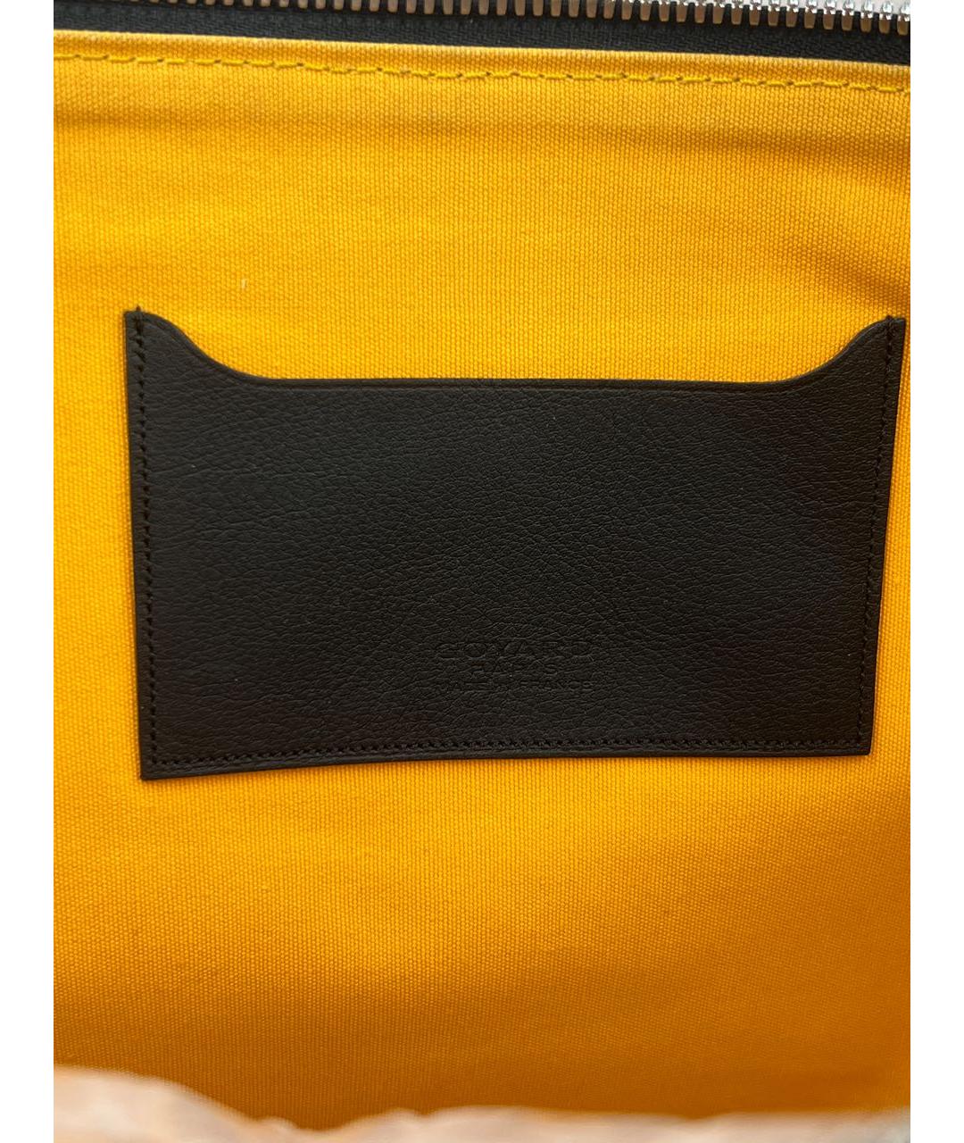 GOYARD Черная кожаная папка для документов, фото 6