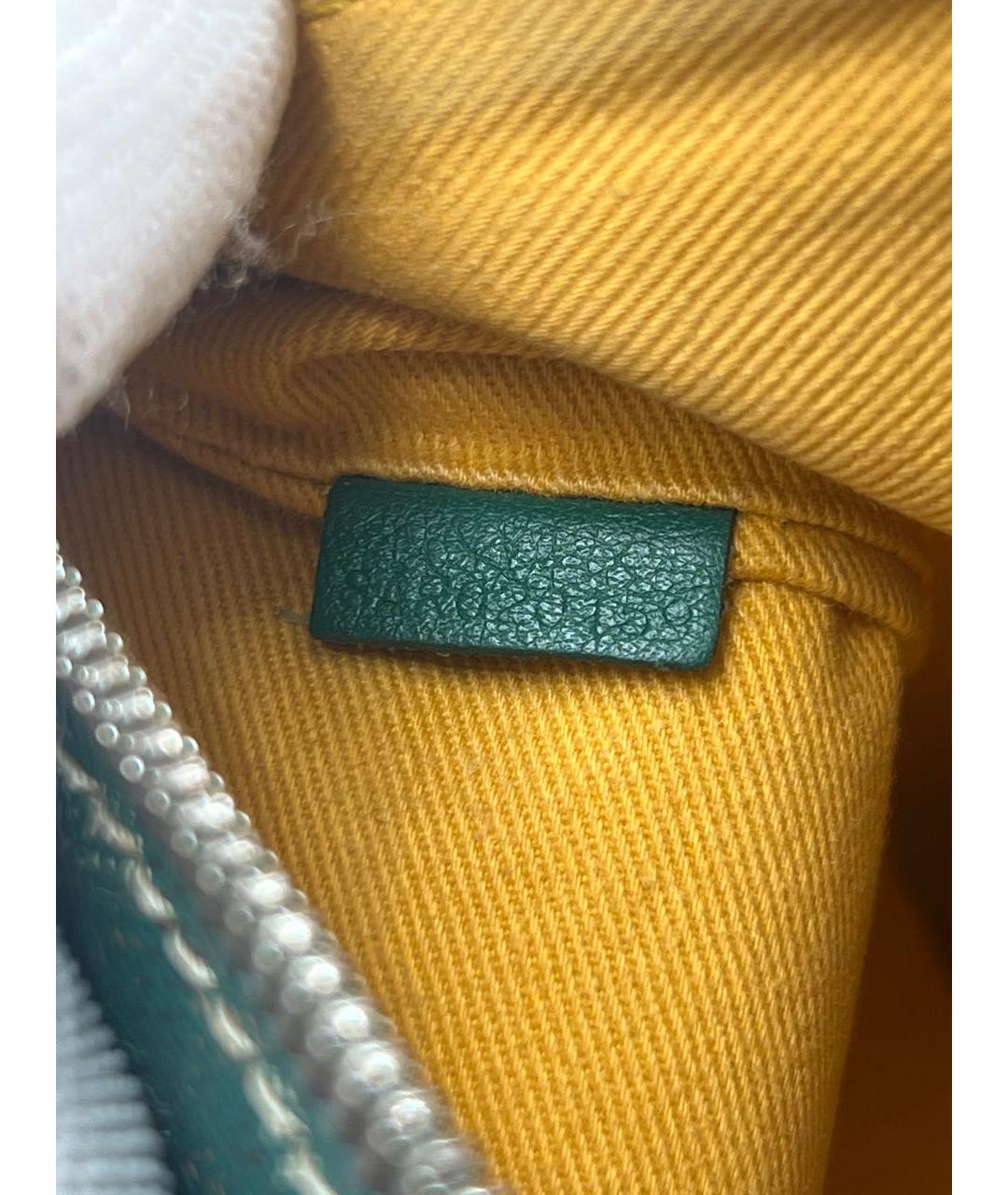 GOYARD Зеленая кожаная папка для документов, фото 7