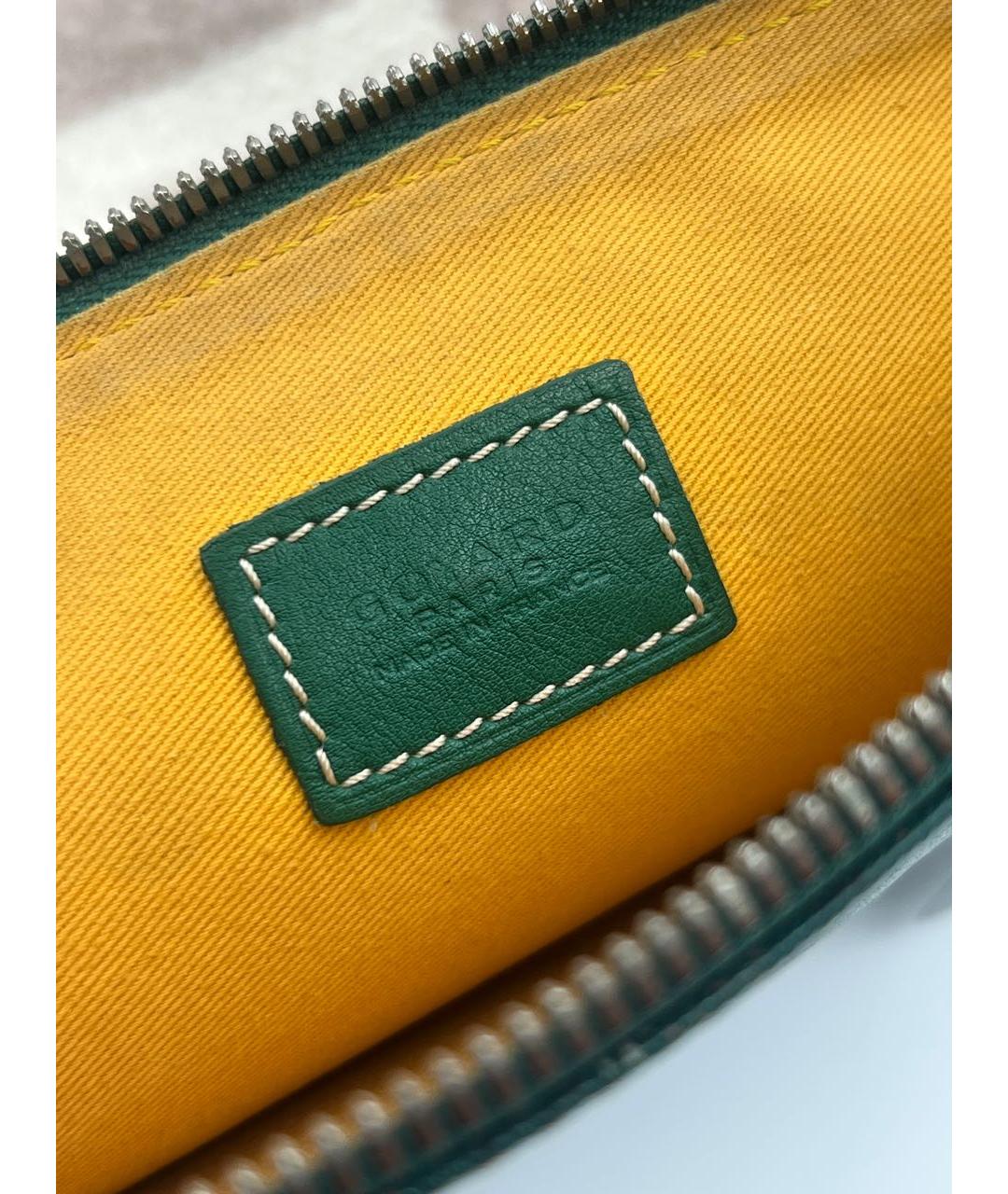 GOYARD Зеленая кожаная папка для документов, фото 6
