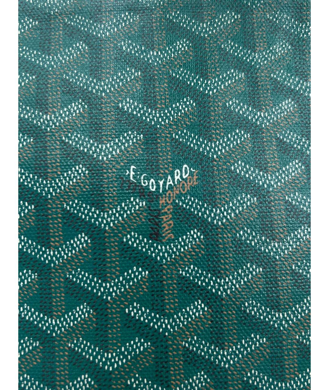 GOYARD Зеленая кожаная папка для документов, фото 4