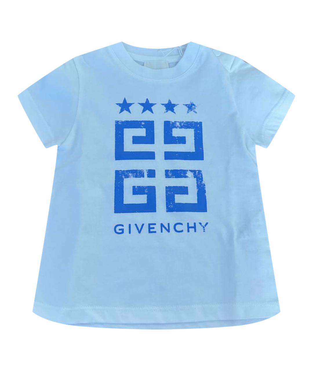 GIVENCHY Белая хлопковая детская футболка, фото 1