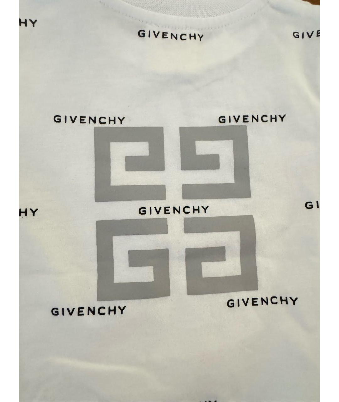 GIVENCHY Белая хлопковая детская футболка, фото 4