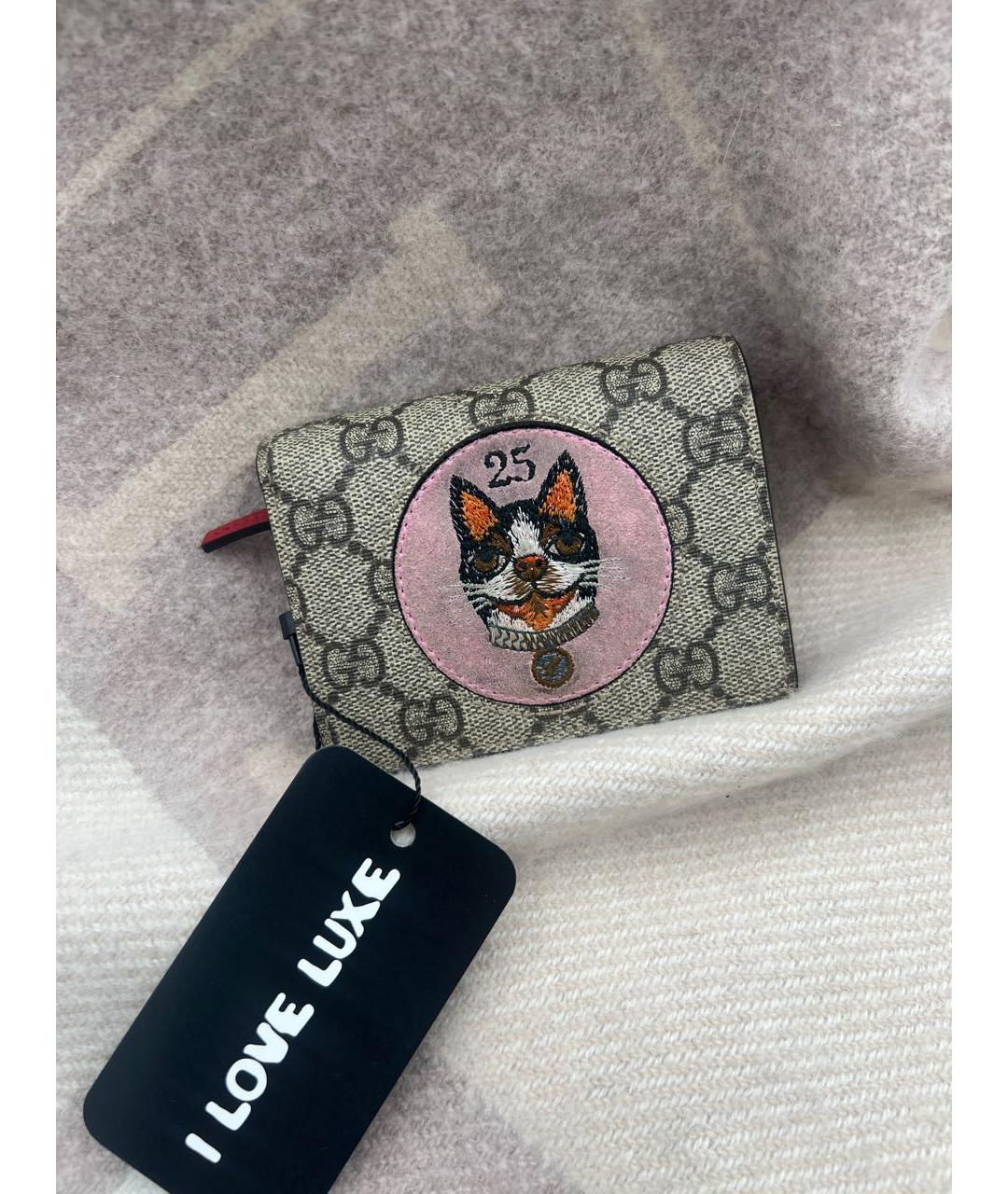 GUCCI Бежевый кошелек, фото 9