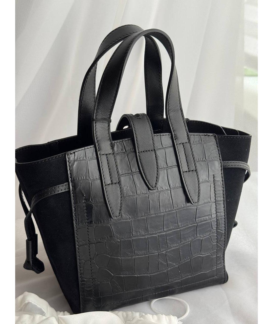 FURLA Черная кожаная сумка через плечо, фото 3
