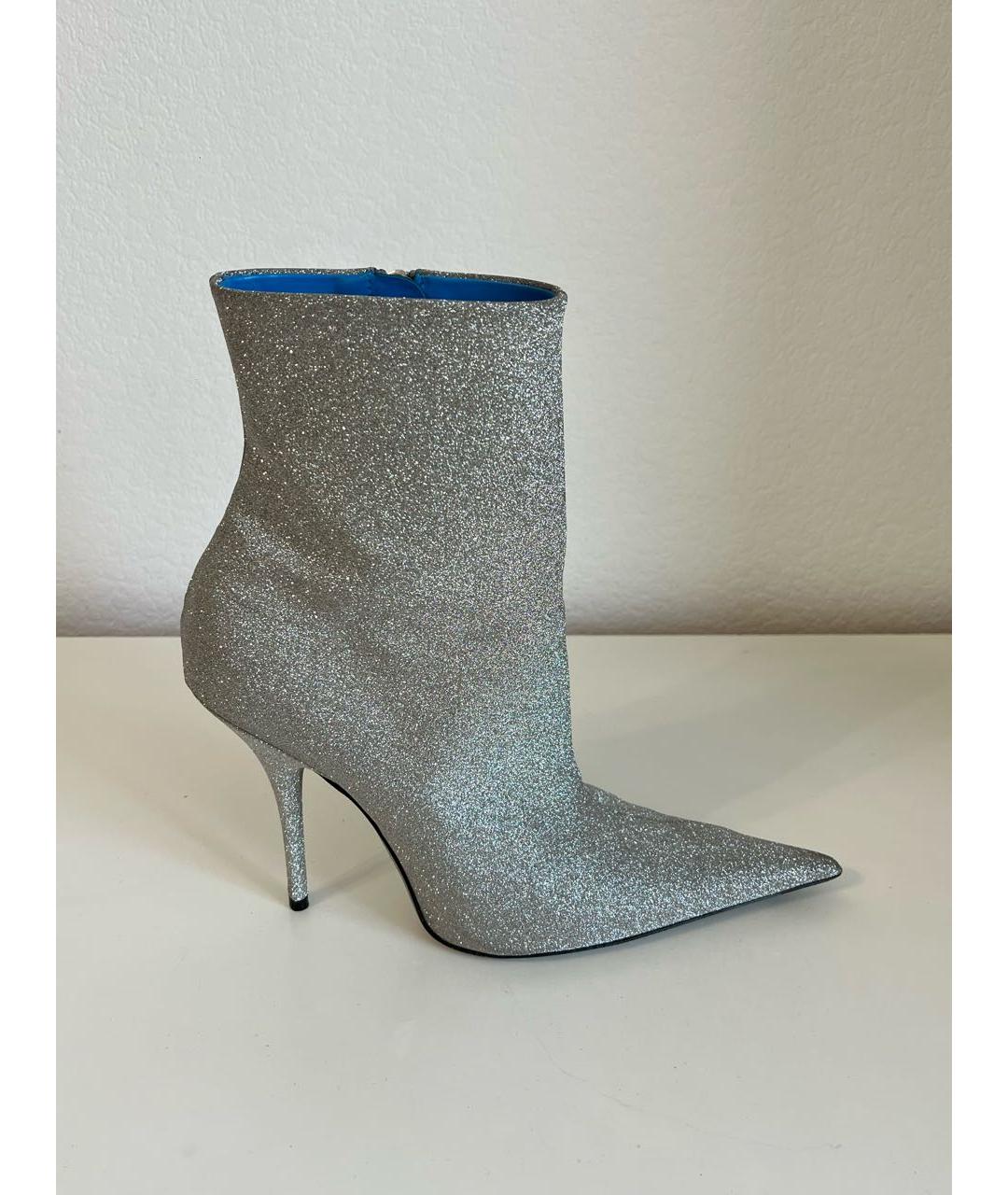 BALENCIAGA Серебряные ботильоны, фото 9