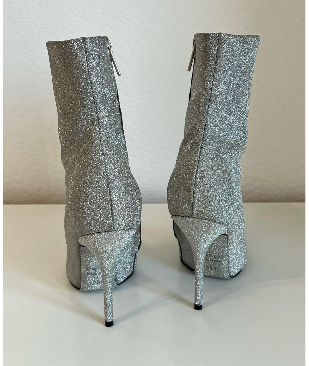 BALENCIAGA Серебряные ботильоны, фото 4