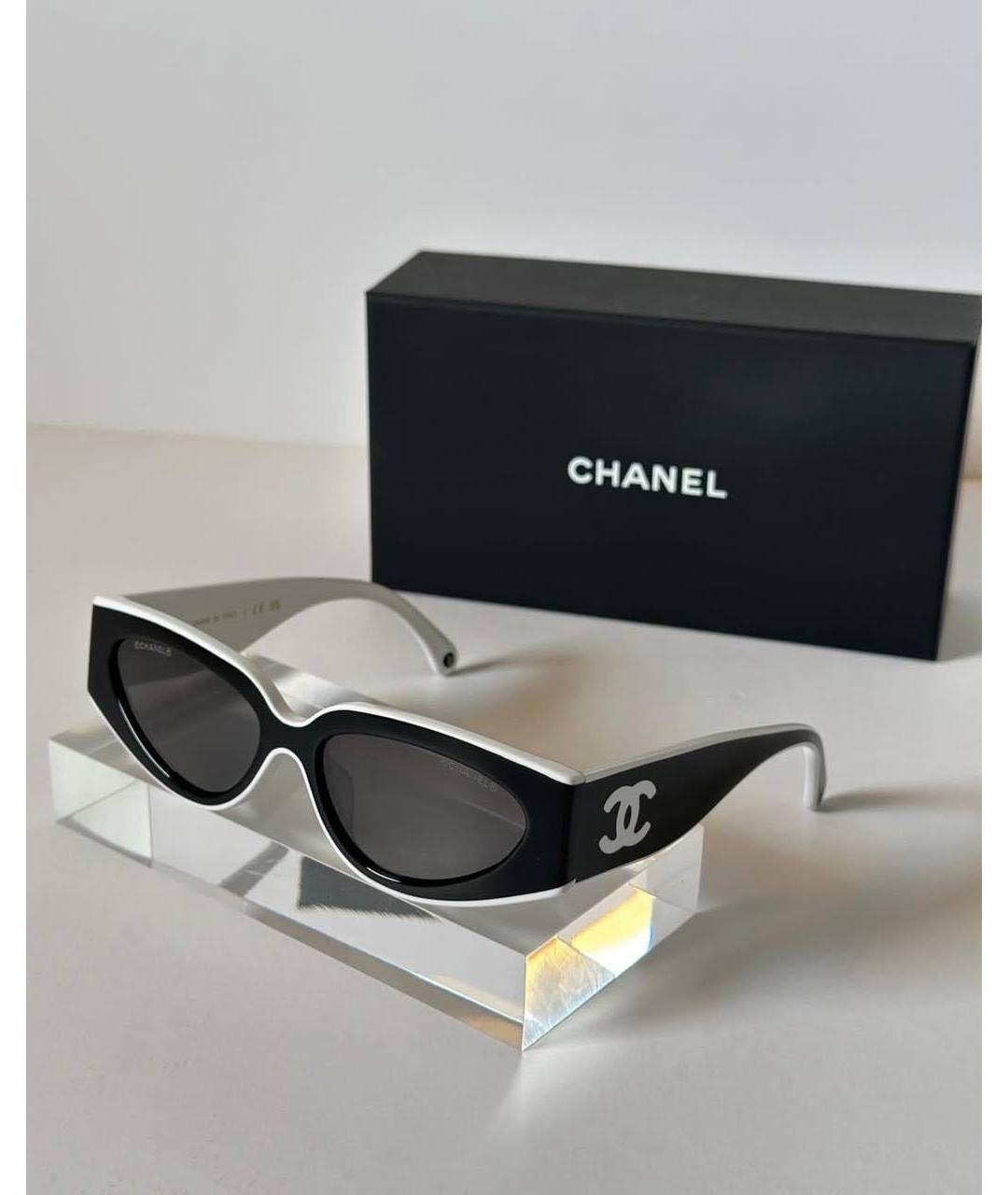 CHANEL Черные солнцезащитные очки, фото 4