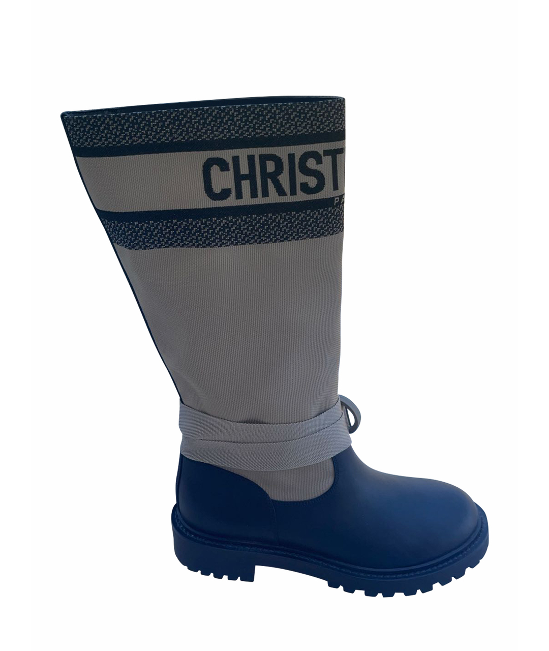 CHRISTIAN DIOR PRE-OWNED Бежевые кожаные сапоги, фото 1