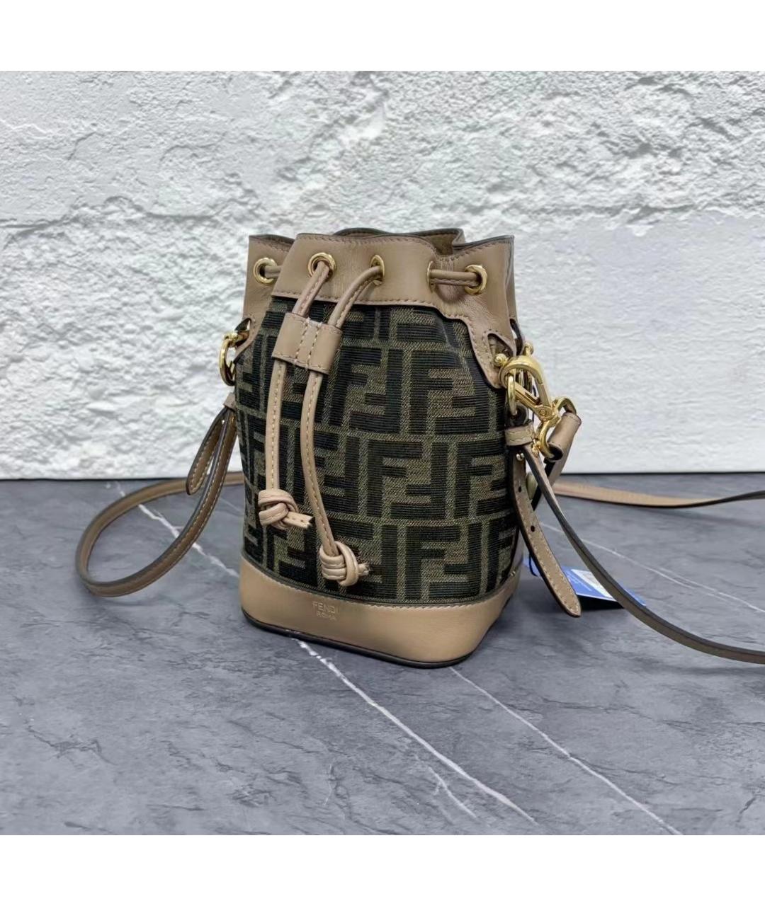 FENDI Коричневая сумка через плечо, фото 3