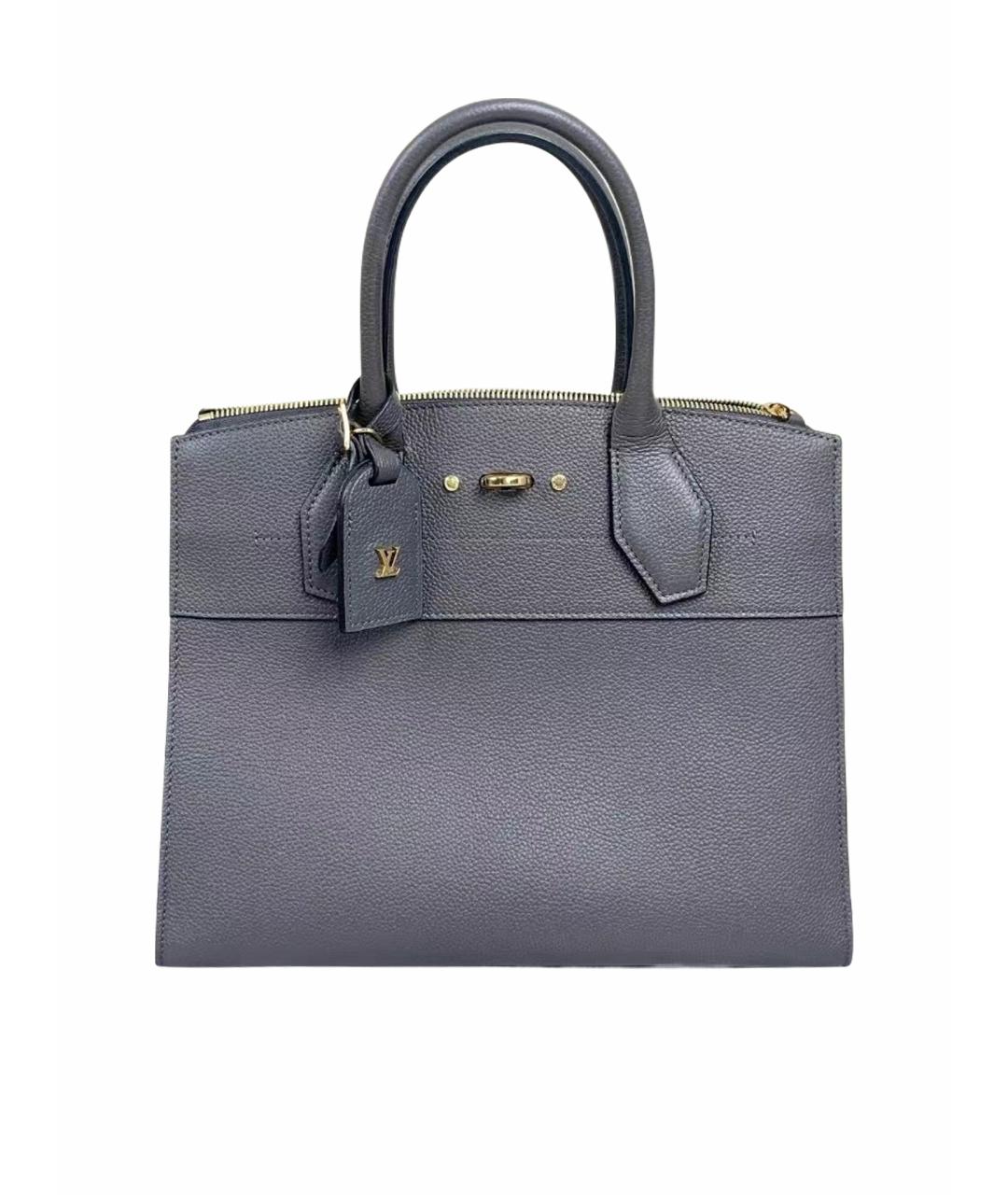 LOUIS VUITTON Серая кожаная сумка через плечо, фото 1