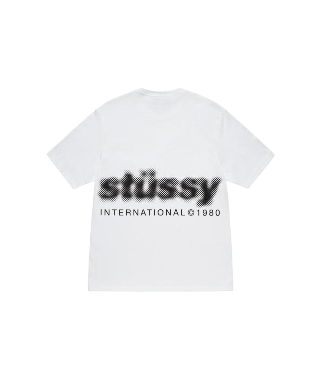 STUSSY Белая хлопковая футболка, фото 2
