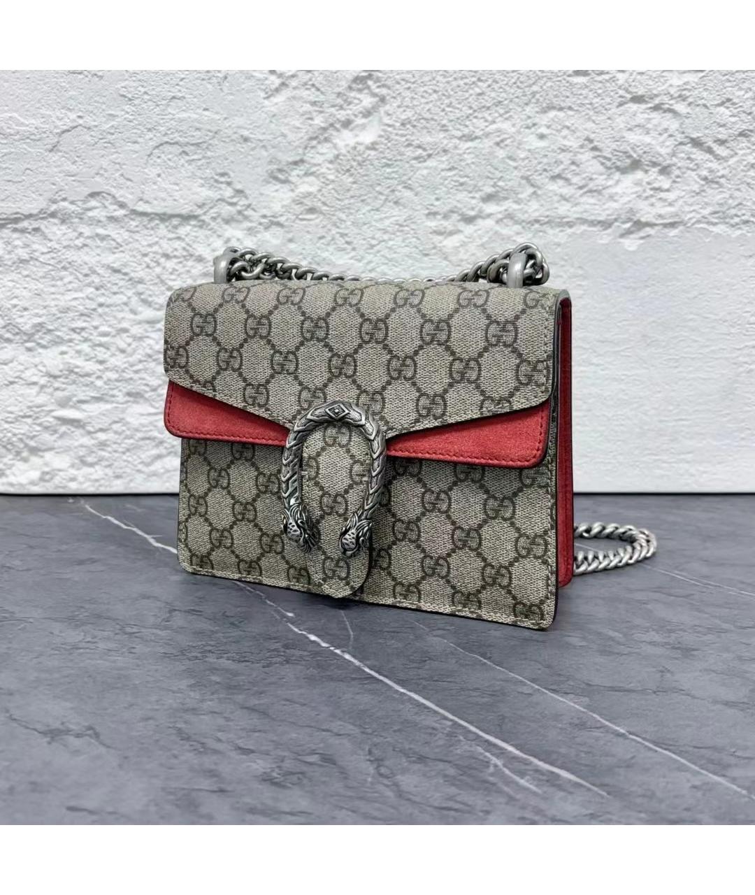 GUCCI Серая сумка через плечо, фото 4