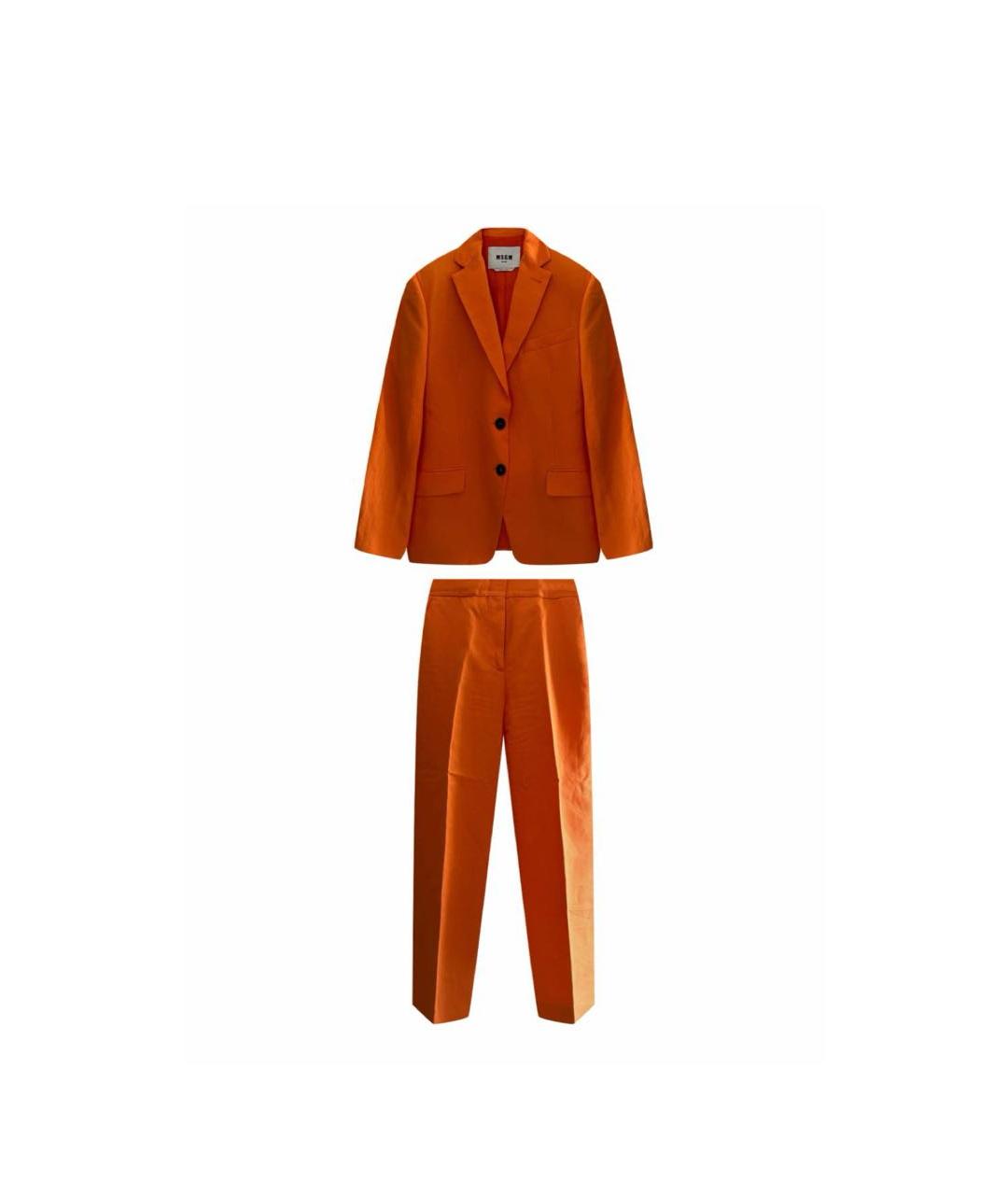 MSGM Оранжевый хлопковый костюм с брюками, фото 6