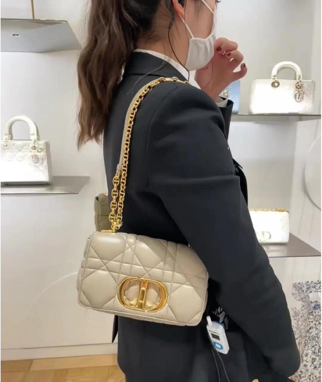 CELINE Желтая кожаная сумка через плечо, фото 8