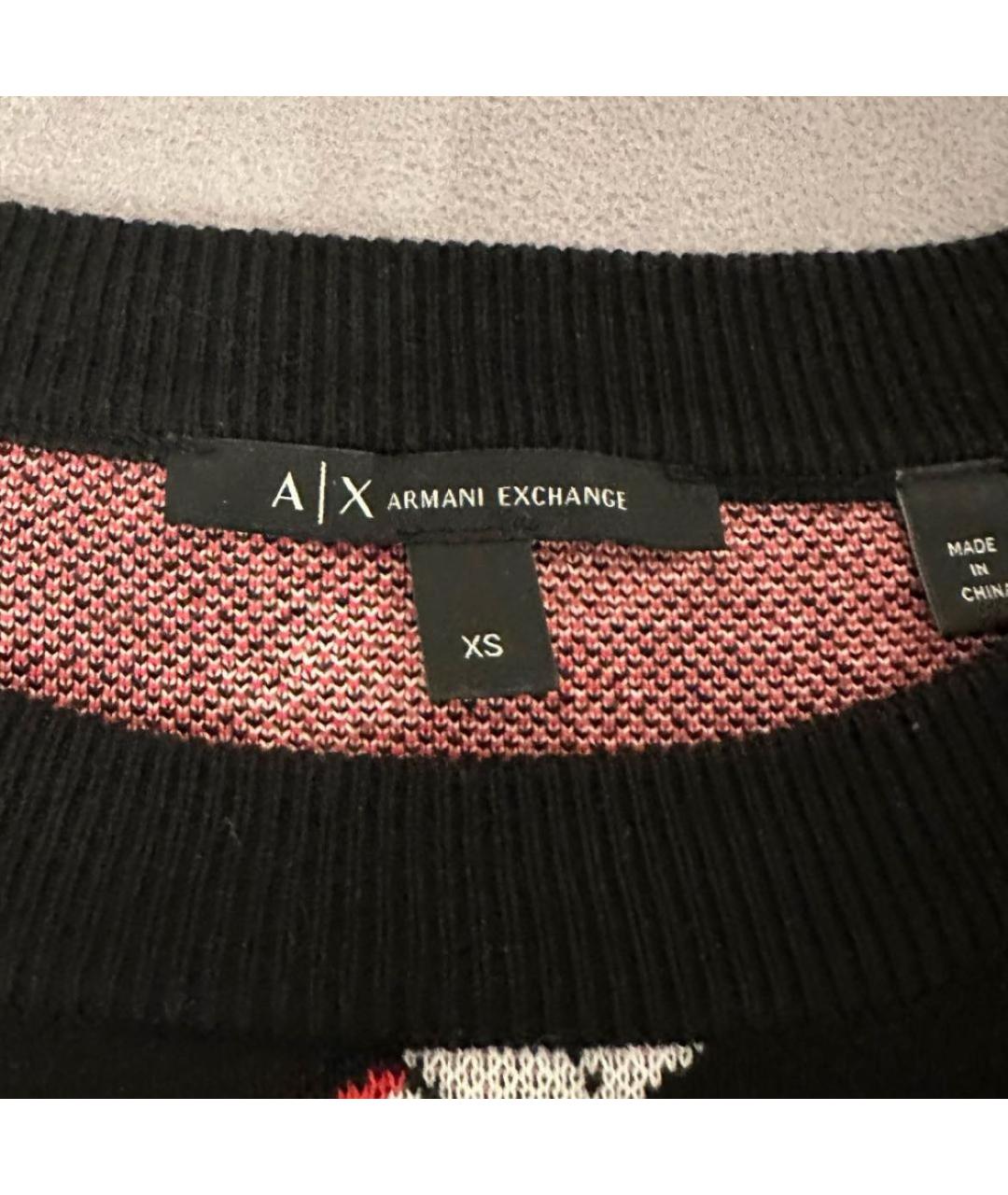 ARMANI EXCHANGE Черный хлопковый костюм с юбками, фото 4