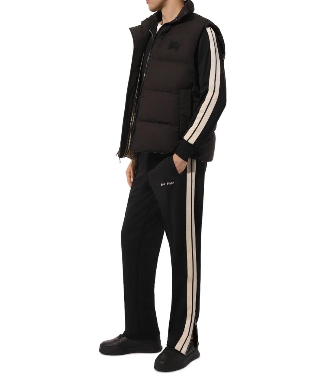PALM ANGELS Черные полиэстеровые повседневные брюки, фото 4