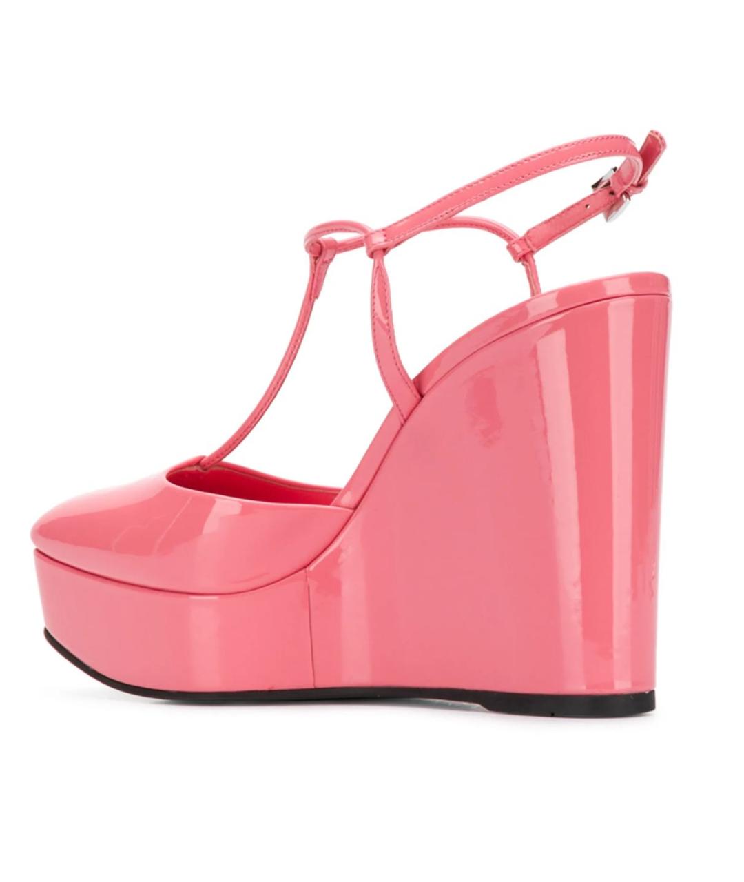 PRADA Розовые туфли из лакированной кожи, фото 3
