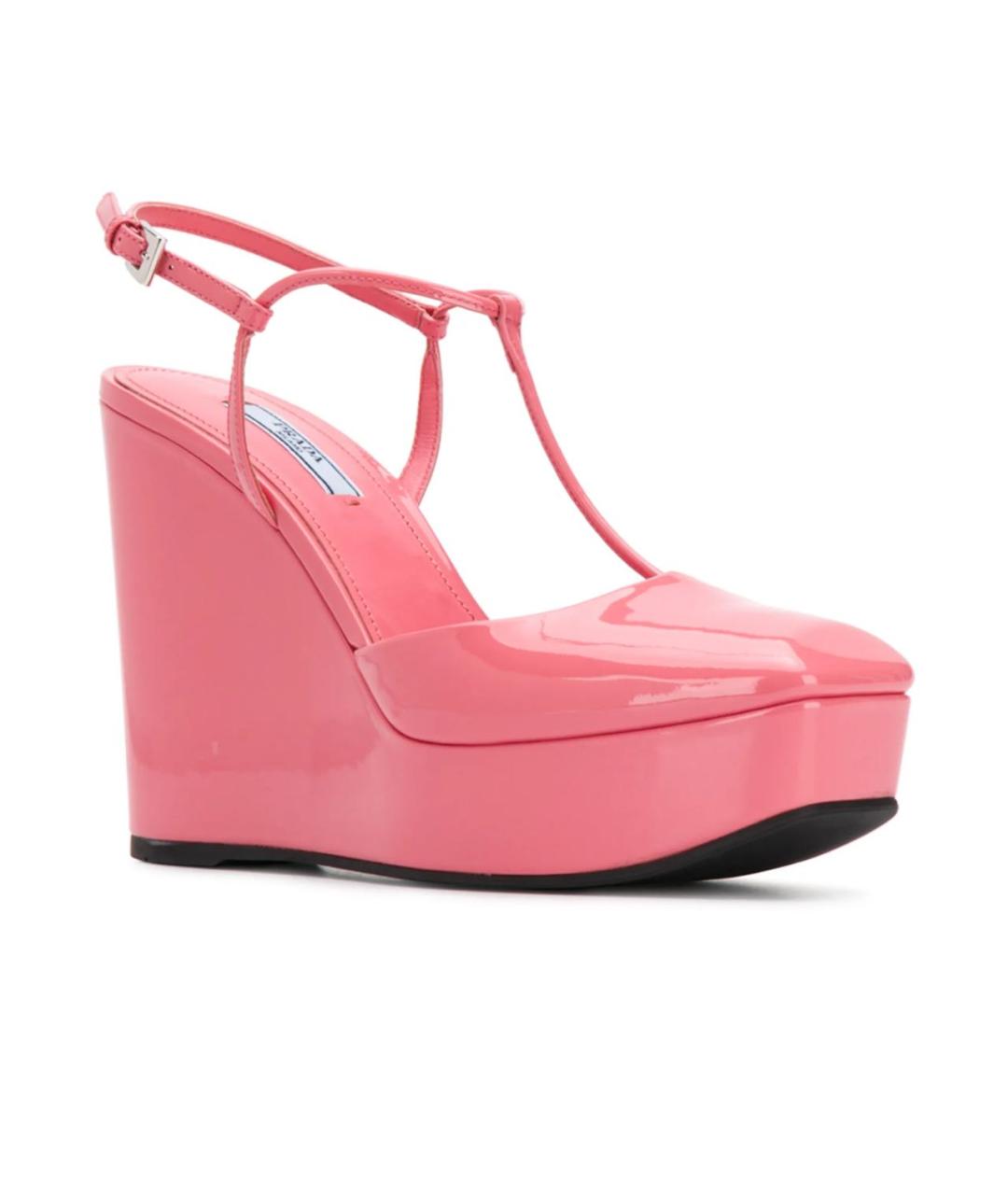 PRADA Розовые туфли из лакированной кожи, фото 2