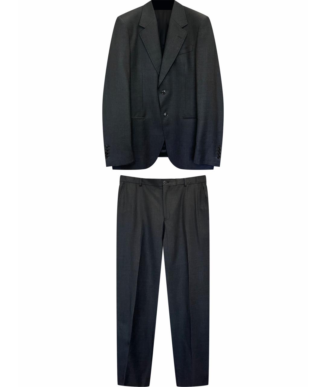 EMPORIO ARMANI Антрацитовый классический костюм, фото 1