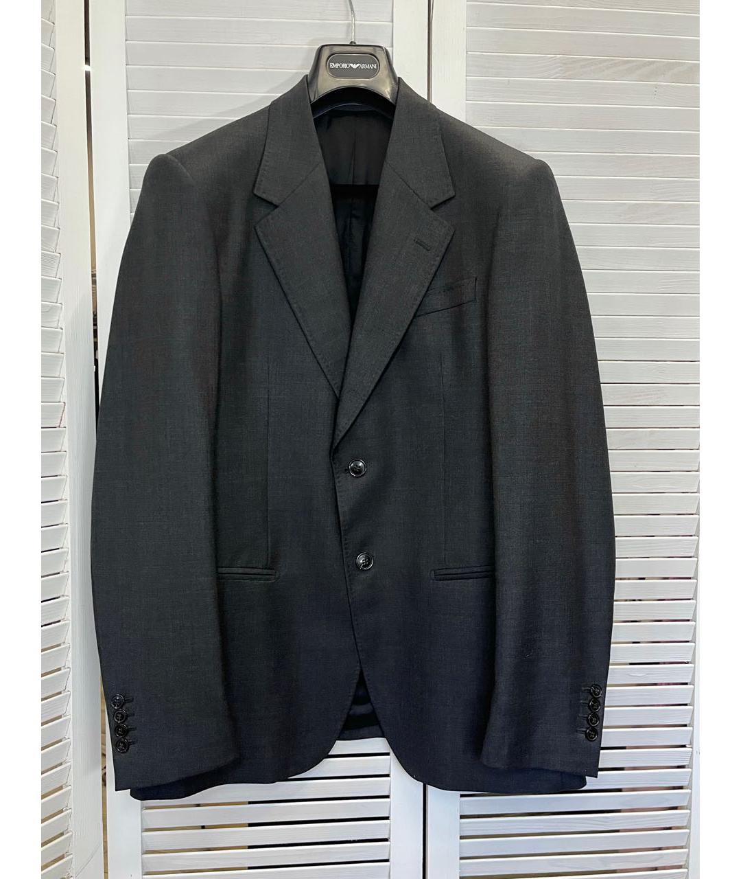 EMPORIO ARMANI Антрацитовый классический костюм, фото 9