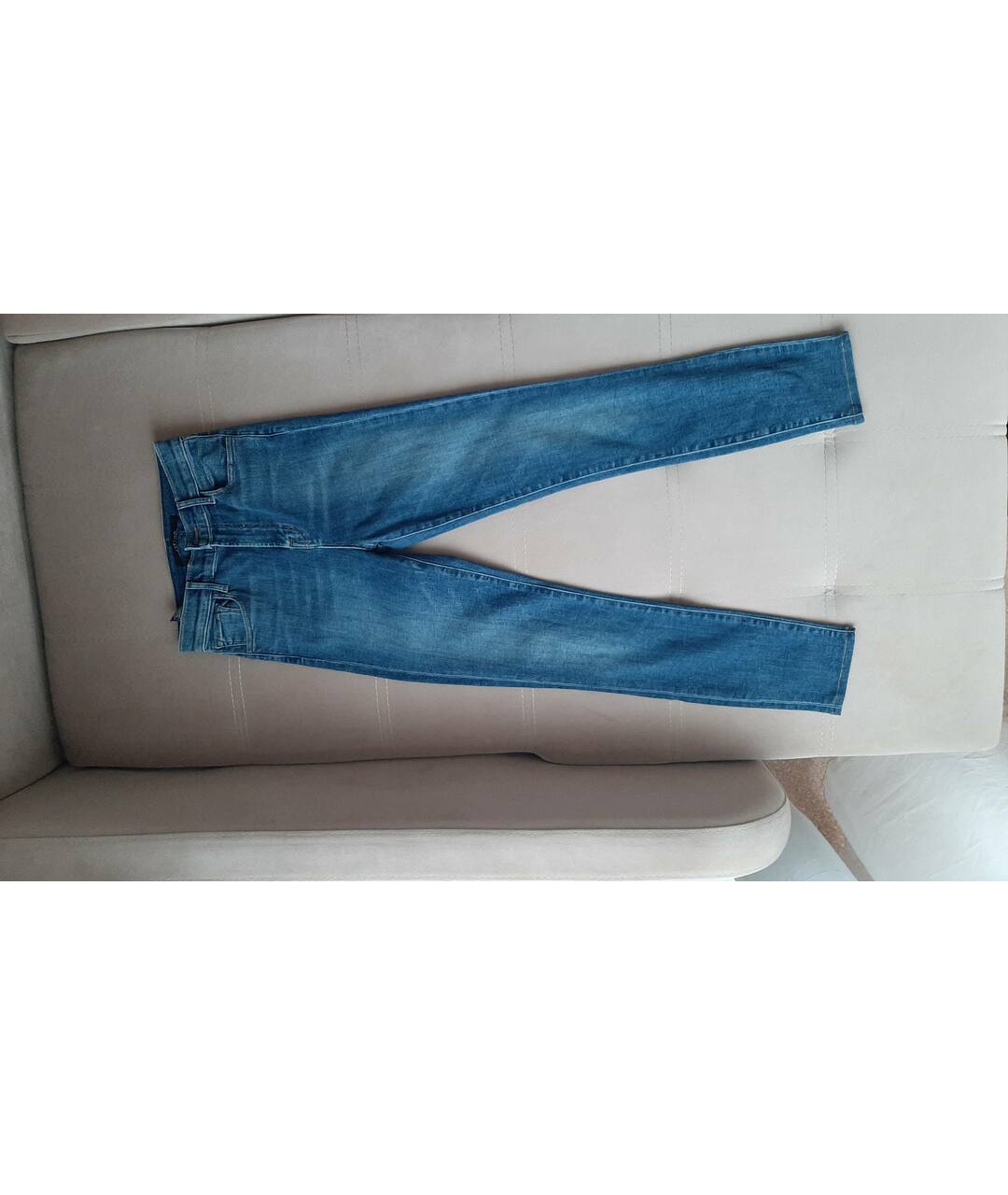 JBRAND Синие хлопко-эластановые джинсы слим, фото 6