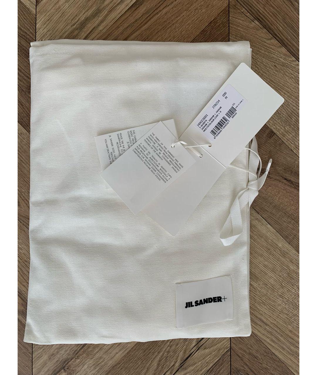 JIL SANDER Синяя хлопковая футболка, фото 8