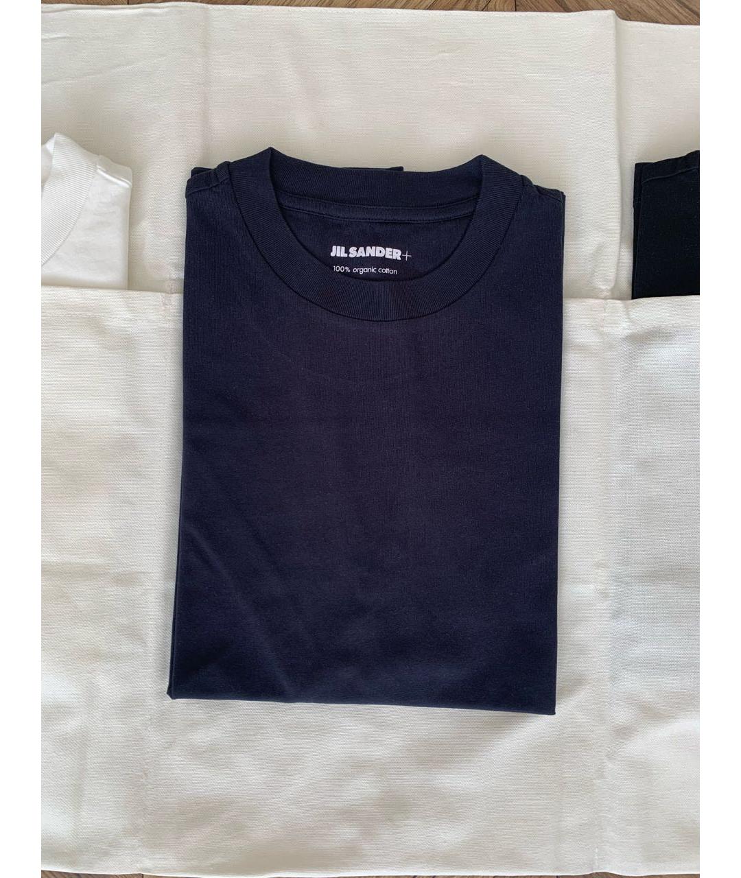 JIL SANDER Синяя хлопковая футболка, фото 7