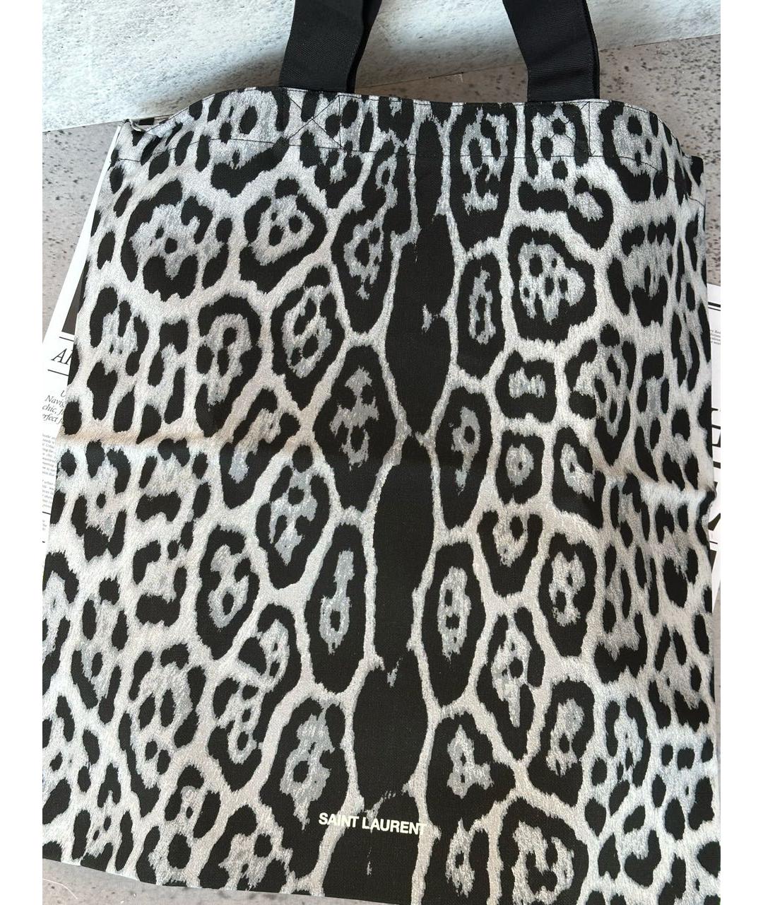 SAINT LAURENT Хлопковая сумка тоут, фото 3