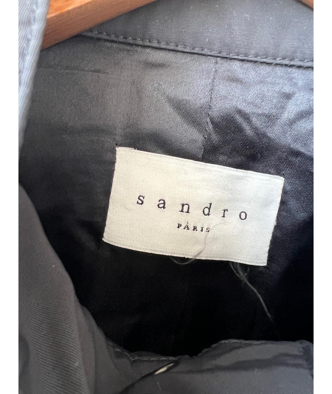 SANDRO Черная полиэстеровая куртка, фото 3