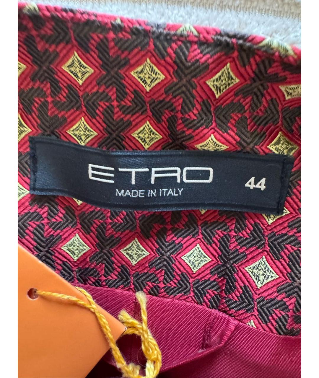 ETRO Бордовый вискозный жилет, фото 3